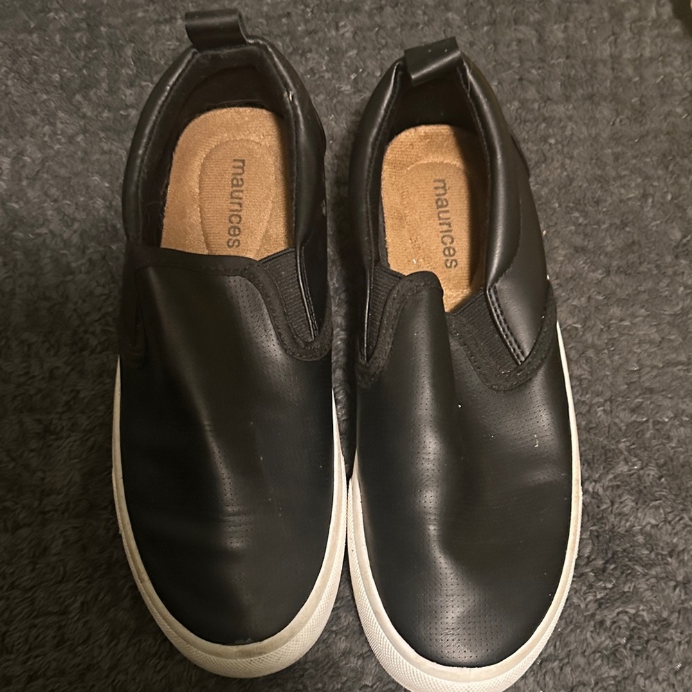 Maurices Black and White Loafers